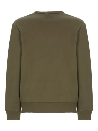 Polo Ralph Lauren Olive Green Logo-embroidered Sweatshirt In Green
