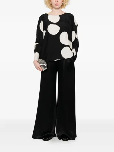 BELL-SLEEVE POLKA-DOT TOP