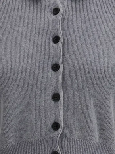 Alexander Wang Women Polo Cardigan Crop In Gray