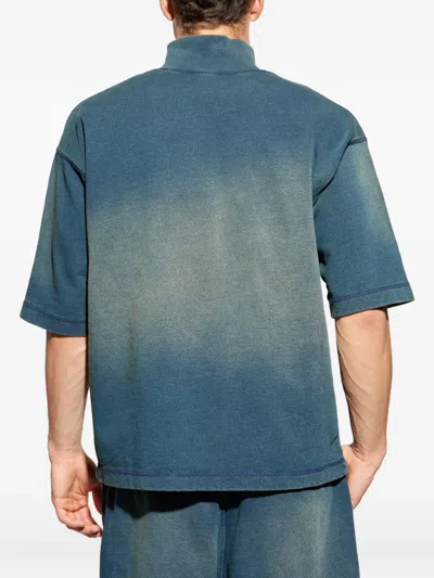 Diesel Half-zip Sweater In Blue
