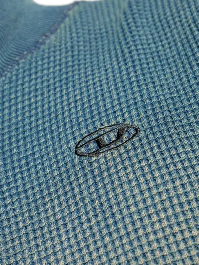 Diesel Half-zip Sweater In Blue