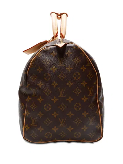 Pre-owned Louis Vuitton 1997 Monogram Keepall 50 Boston Bag In Brown