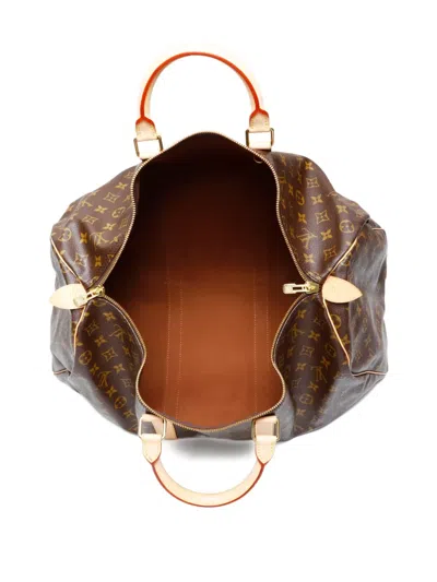 Pre-owned Louis Vuitton 1997 Monogram Keepall 50 Boston Bag In Brown