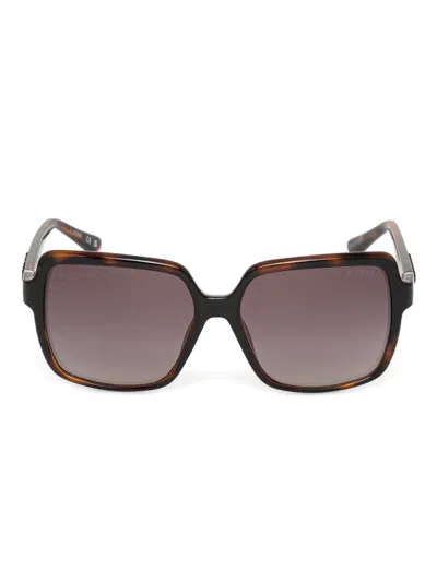 TORTOISESHELL SQUARE-FRAME SUNGLASSES