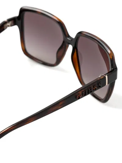 TORTOISESHELL SQUARE-FRAME SUNGLASSES