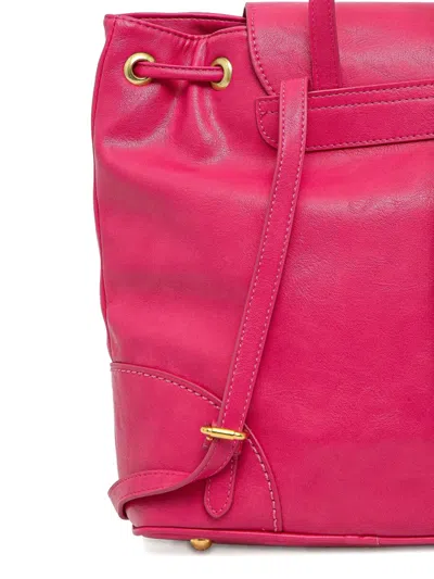Juicy Couture Drawstring Flap Backpack In Pink