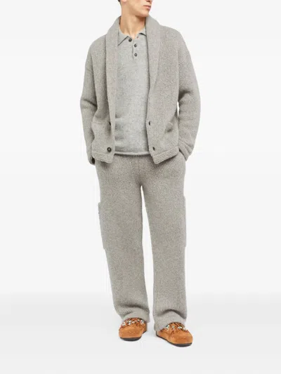 SHAWL-COLLAR BUTTON CARDIGAN