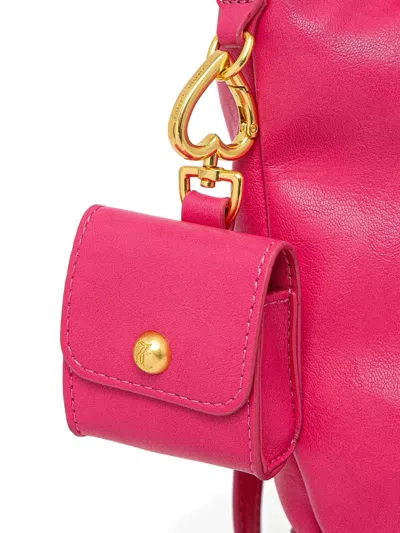 Juicy Couture Drawstring Flap Backpack In Pink