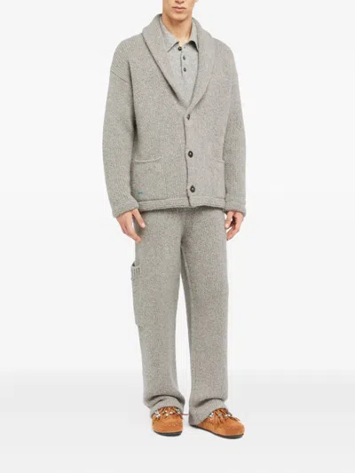 SHAWL-COLLAR BUTTON CARDIGAN