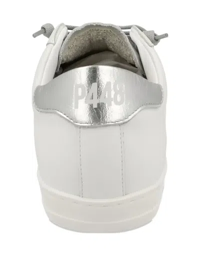 P448 John Perforated Leather Sneakers In White