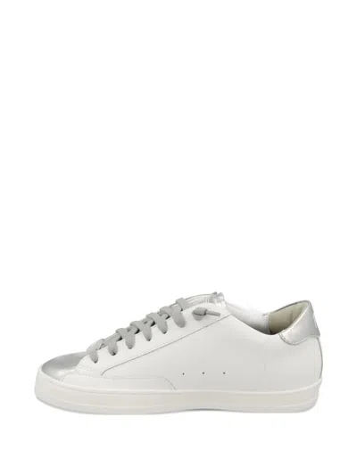 P448 John Perforated Leather Sneakers In White