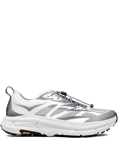 Hoka U Mafate Speed 4 Lite Ts Technical Fabric Sneakers In White