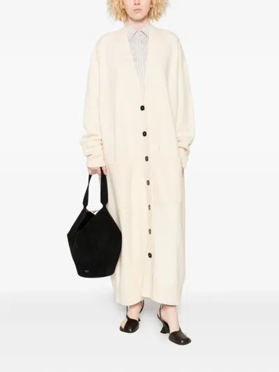 Jil Sander Button-front Coat In Neutral