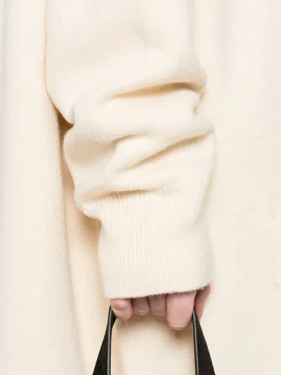 Jil Sander Button-front Coat In Neutral