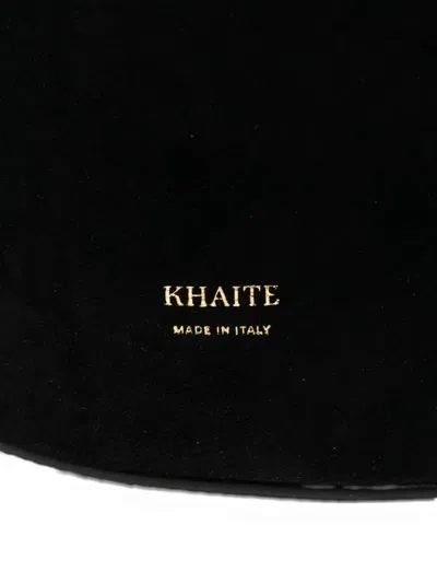 Khaite 'lotus Medium' Shopping Bag In Black