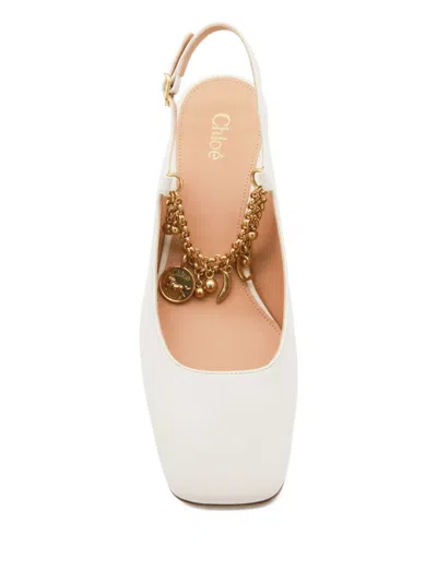 Chloé Charms" In White
