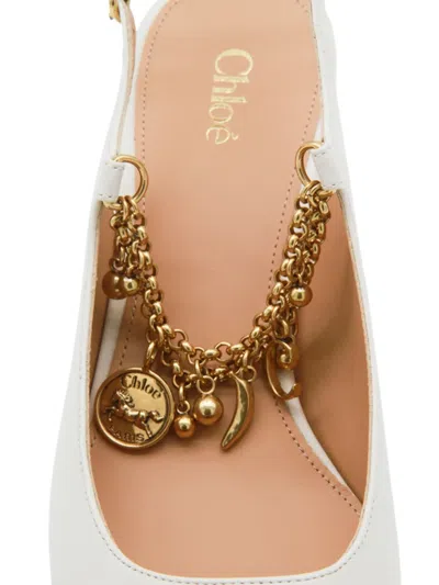 Chloé Charms" In White