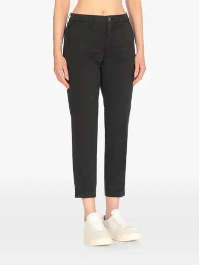 Fay Zip-pocket Trousers In Black