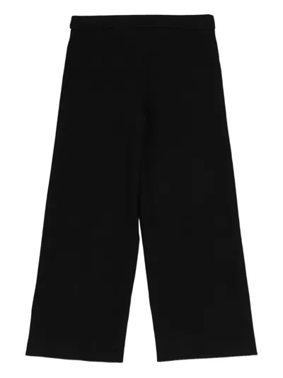 Versace Medusa-button Trousers In Black