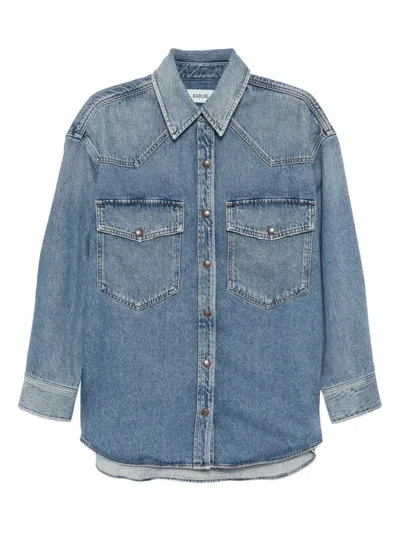 Agolde Lotta Denim Shirt In Grade In Blue
