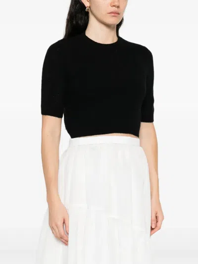 P.a.r.o.s.h Round-neck Sweater In Black