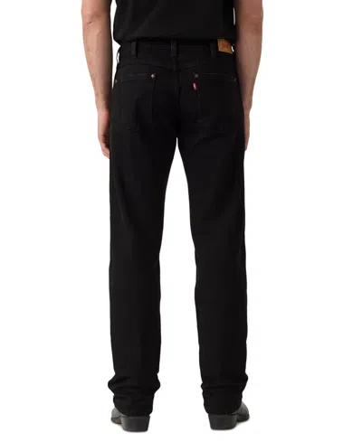 Levi's Men's 557 Western Straight Fit Boot Cut Jeans In Black