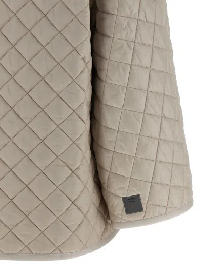 Max Mara The Cube 'delfina' Reversible Hood In Brown