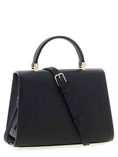 Valextra Micro Iside Crossbody Bag In Black