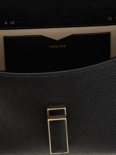 Valextra Micro Iside Crossbody Bag In Black