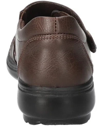 Easy Street Joy Womens Round Closed Toe Slip-on Shoe In Brown
