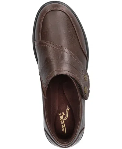Easy Street Joy Womens Round Closed Toe Slip-on Shoe In Brown