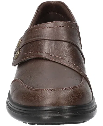 Easy Street Joy Womens Round Closed Toe Slip-on Shoe In Brown