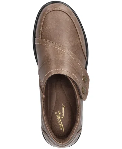 Easy Street Joy Womens Round Closed Toe Slip-on Shoe In Brown
