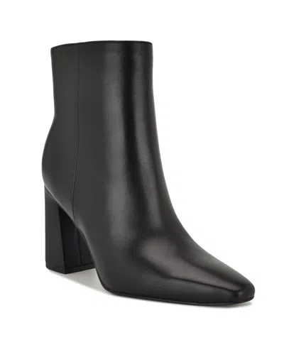 Nine West Women's Reraye 85mm Leather Ankle Boots In Black