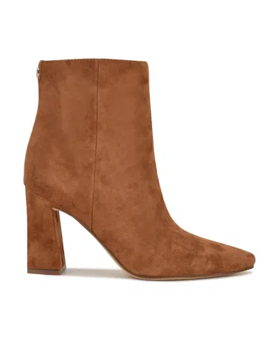 Nine West Reraye Bootie In Brown