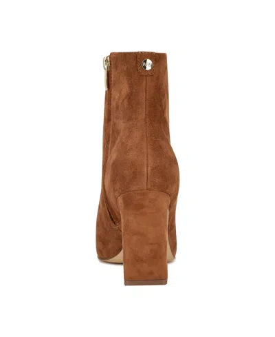 Nine West Reraye Bootie In Brown