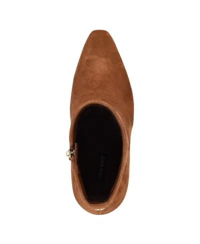 Nine West Reraye Bootie In Brown