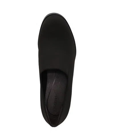 Lifestride Women's Ziva Round Toe Wedge Loafers In Black