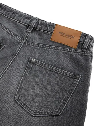 Woolrich Button-fly Jeans In Black