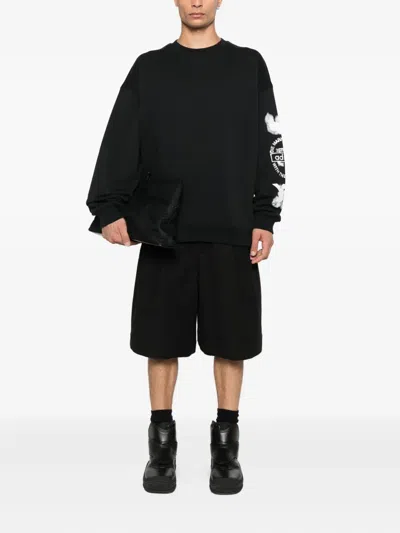 Y-3 Men's Graphic Crew Sweat In Black