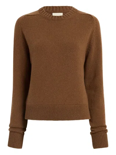 Khaite Nera Sweater In Brown