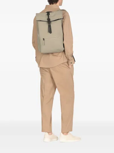 Rains Rolltop Rucksack Backpack In Green