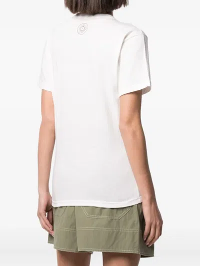 10 Corso Como Bird-print Cotton T-shirt In White