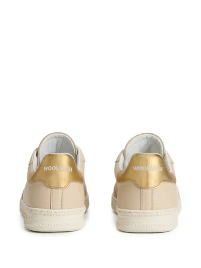 Woolrich Leather Stripe Sneakers In Multi