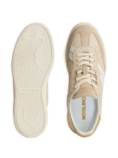 Woolrich Leather Stripe Sneakers In Multi