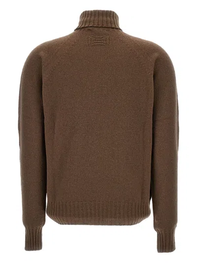 Drumohr Wool Turtleneck In Brown
