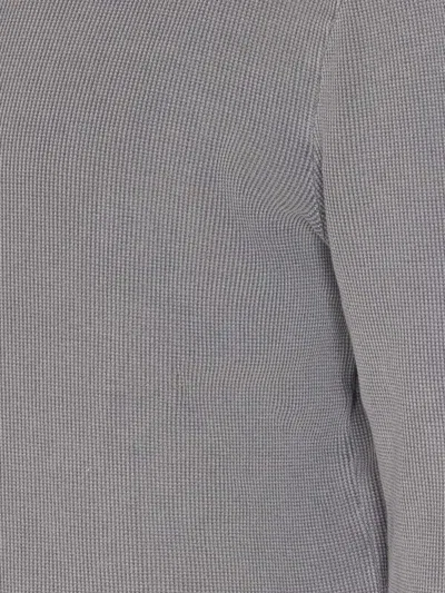 Thom Krom Ribbed Button-front Top In Gray