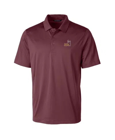 Cutter & Buck Men's Maroon Arizona State Sun Devils Team Logo Big Tall Prospect Textured Stretch Polo Shirt In Burgundy