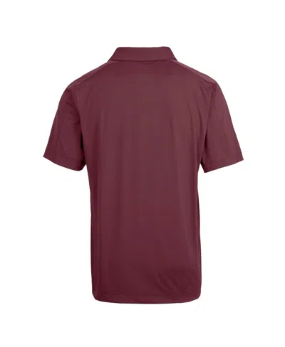 Cutter & Buck Men's Maroon Arizona State Sun Devils Team Logo Big Tall Prospect Textured Stretch Polo Shirt In Burgundy