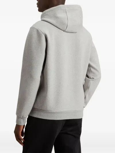 Woolrich Light Grey Hoodie With Adjustable Drawstring In Gray
